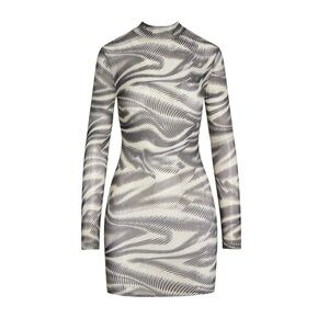 LEAU Rebel Mesh Long Sleeve Mini Dress